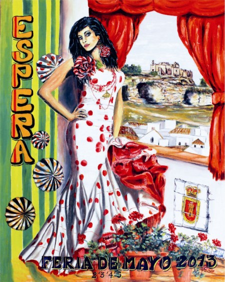 Cartel anunciador de la Feria de la Cruz de Mayo de Espera.