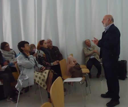 Javier Maldonado, durante su ponencia.