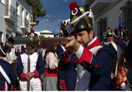 Recreación histórica de la Guerra de la Independencia en El Bosque en 2011 (www.fotojuande.es).