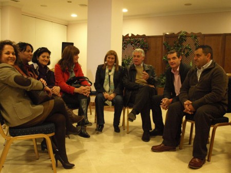 El consejero de Gobernación, en la reunión de Arcos.