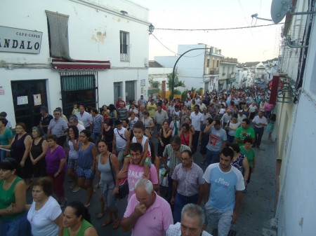 Participantes en la manifestación.