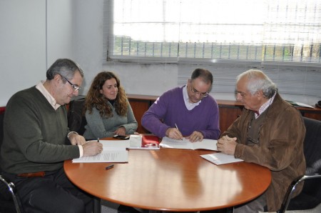 Firma del convenio.