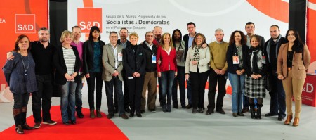 Francisco Menacho (sexto por la derecha), con los demás coordinadores sectoriales.