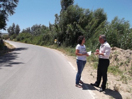 El diputado provincial Alfonso Moscoso y la alcaldesa de Torre Alháquime, Noelia Ruiz.