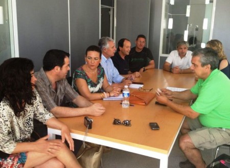 Asistentes a la reunión celebrada en Prado del Rey.