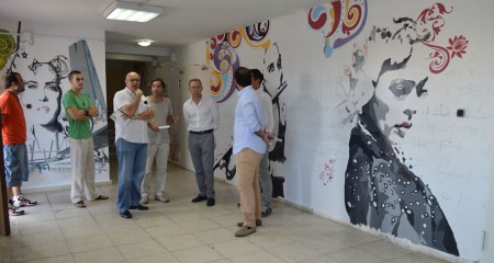 Visita a las obras de la Casa de la Cultura de Olvera.