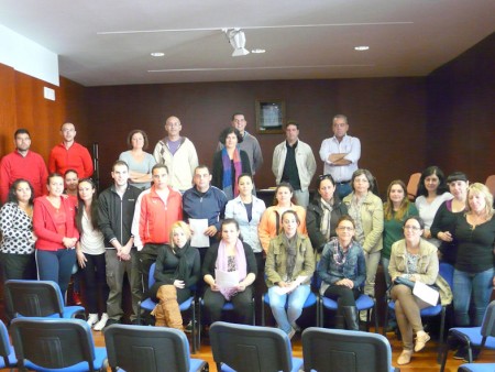 Participantes en el taller de empleo.