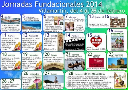 Programa de las jornadas fundacionales.