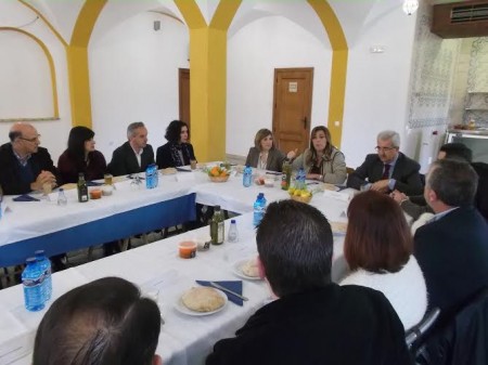 Reunión de Susana Díaz, con dirigentes socialistas de la provincia y de la Sierra de Cádiz.