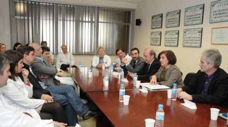 La consejera de Salud, en la reunión celebrada el 4 de marzo de 2014.