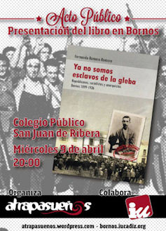 Cartel de la presentación.