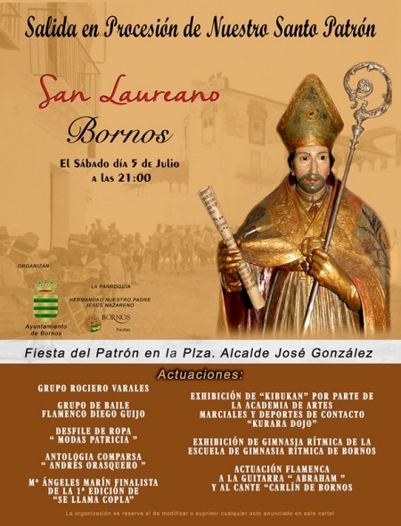 Cartel de San Laureano.