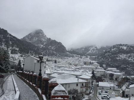 Nieve en Grazalema (Foto: Prensa Grazalema).