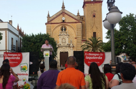 Intervención del alcalde de Espera, Pedro Romero, en la presentación de la candidatura de IU en Algodonales.