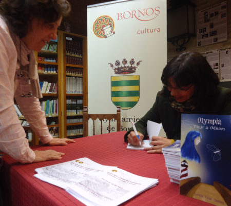 Firma de libros.