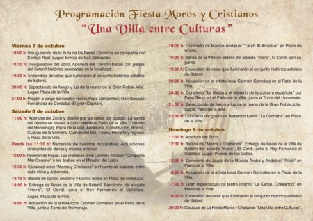 Programa de actividades.