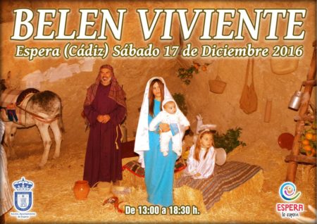 Cartel del belén viviente.