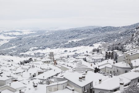 Nieve en Grazalama (Foto: Francisco Moreno).