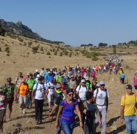 Participantes en la marcha.