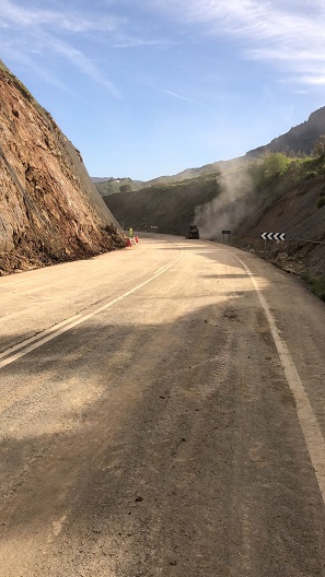 Abierta al tráfico la carretera A-374, entre Algodonales y Ronda