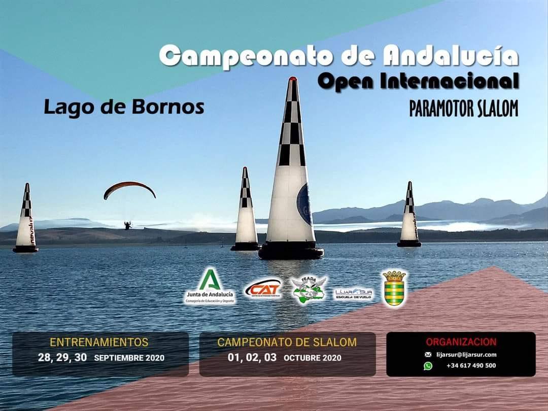 El campeonato de Andalucía de paramotor, de nuevo en el Lago de Bornos