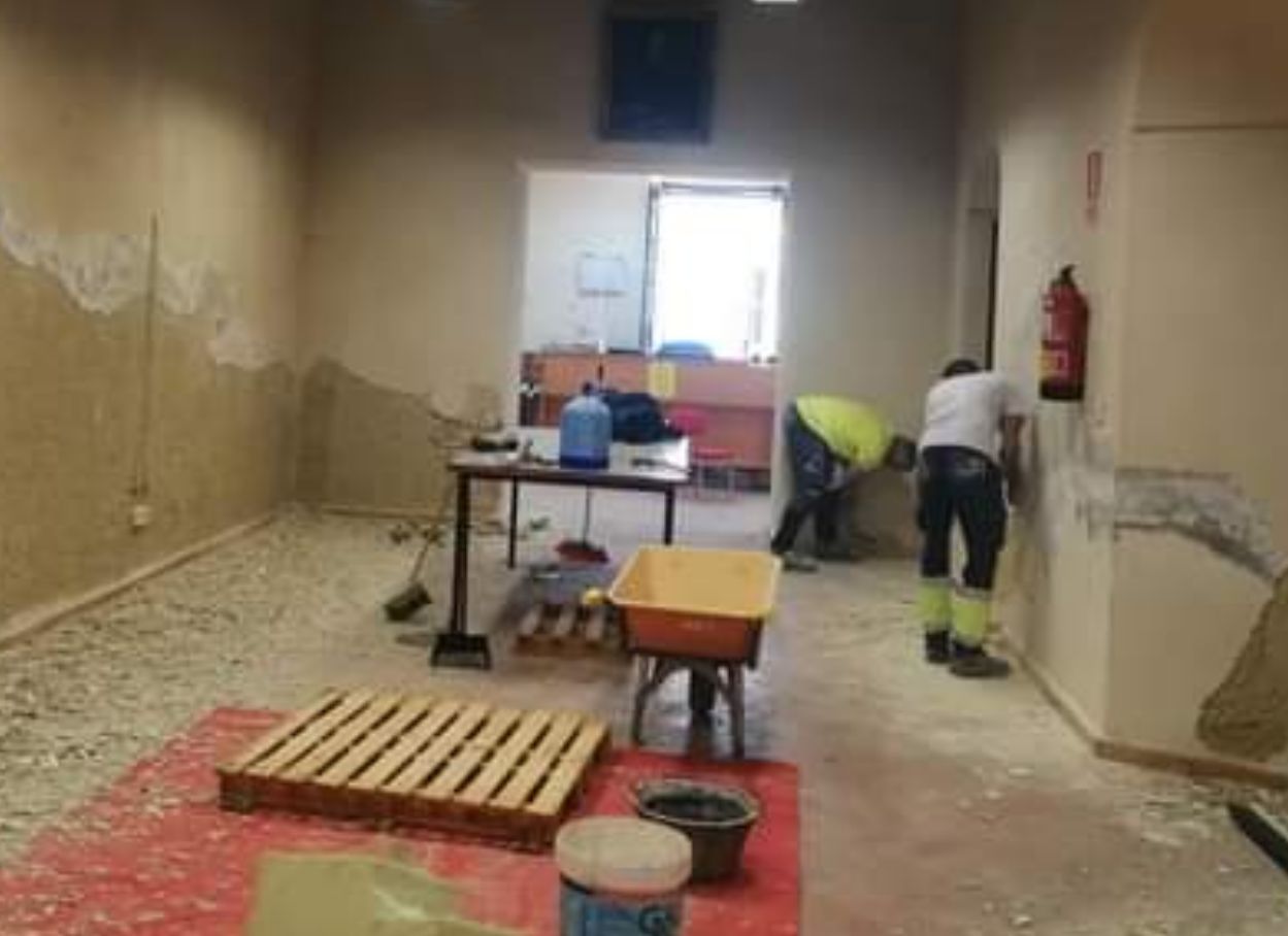 Obras para mejorar la Biblioteca Municipal Fernán Caballero de Bornos