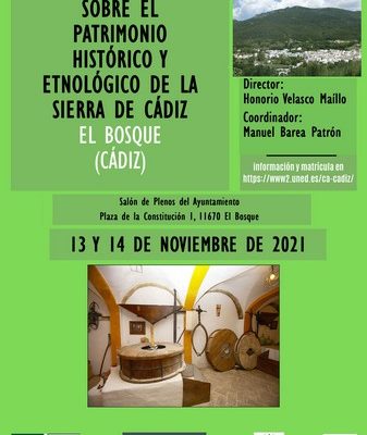 Cita en El Bosque: V Jornadas sobre patrimonio histórico y etnológico de la Sierra
