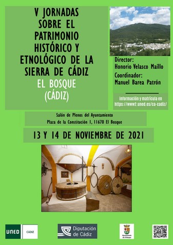 Cita en El Bosque: V Jornadas sobre patrimonio histórico y etnológico de la Sierra