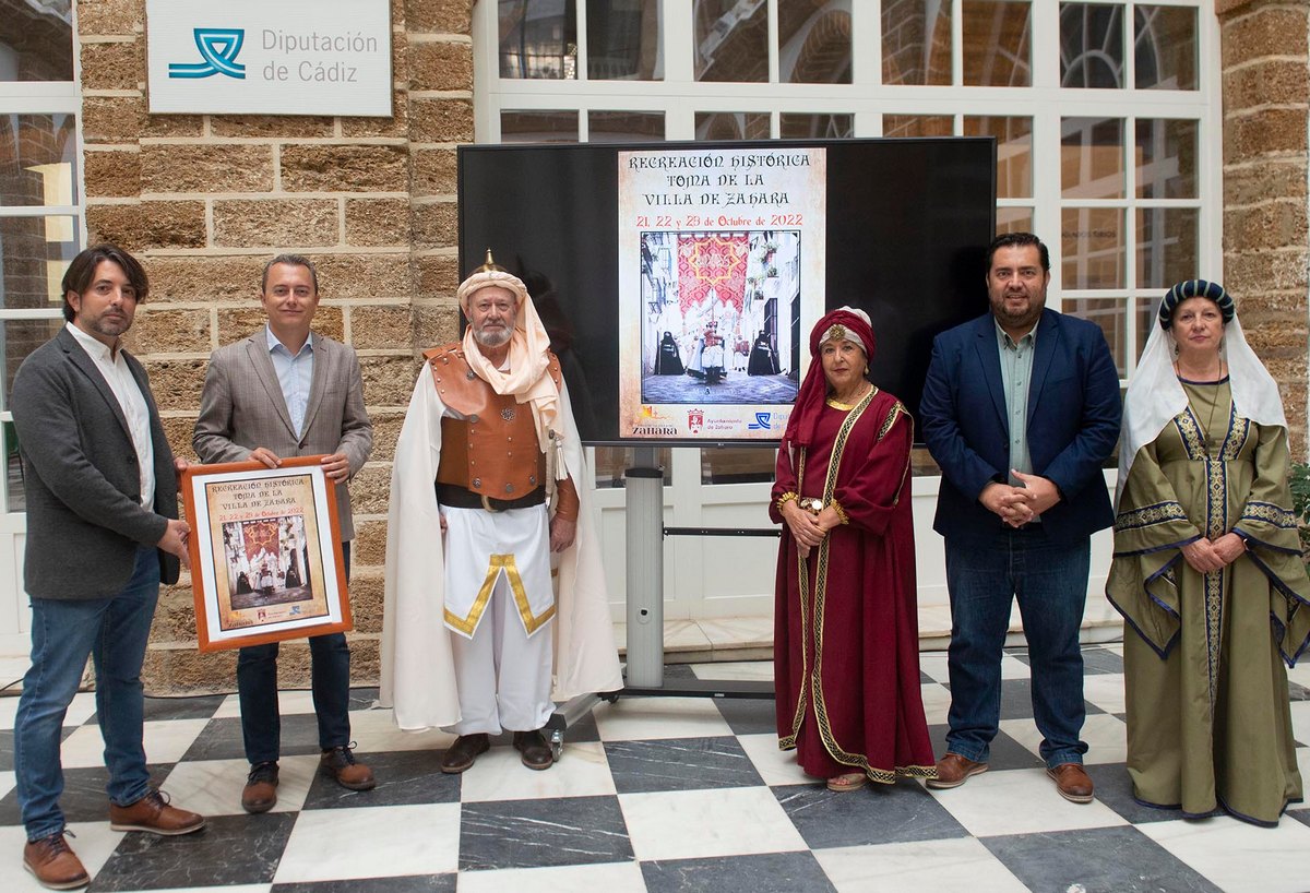 Presentación de la Recreación Histórica de la Toma de la Villa de Zahara en la Diputación.