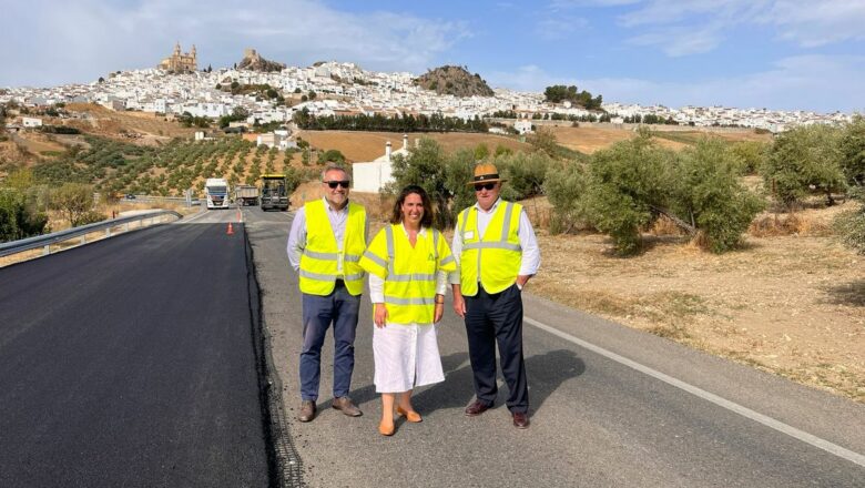 Obras de mejora de las carreteras A-384 y A-373 en la Sierra