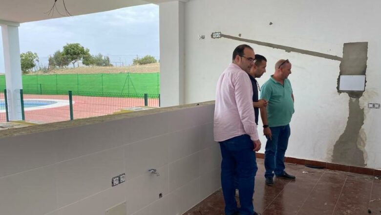 Segunda fase de las obras de la piscina municipal de Coto de Bornos