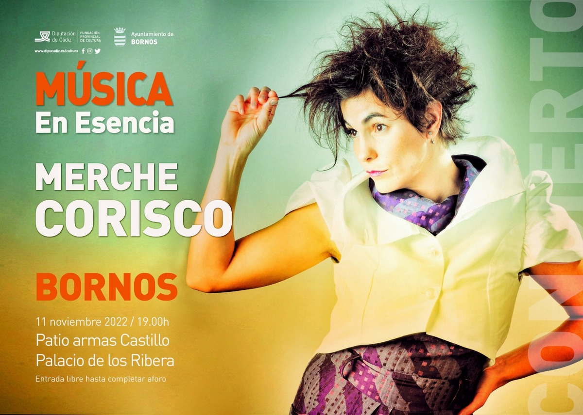 Cartel del concierto de Merche Corisco.