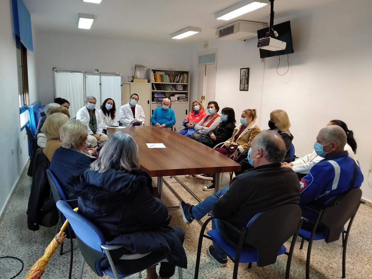 Reunión celebrada en el Centro de Salud de Arcos de la Frontera. 