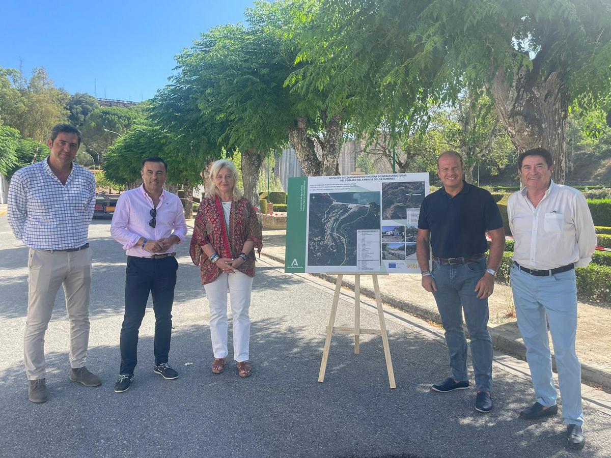 Presentación del estado de las obras de mejora de la infraestructura del poblado de Los Hurones.
