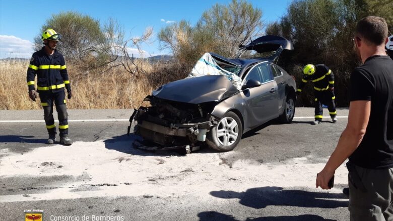 Tres heridos en un accidente en la carretera de Olvera