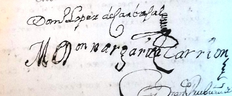 Documento del fundador de Algar del siglo XVIII, en el Archivo Histórico Provincial de Cádiz