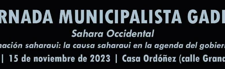 Jornada municipalista en Bornos en favor del pueblo saharaui