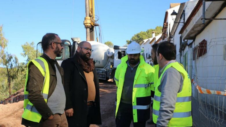 Obras de estabilización de un talud en El Bosque