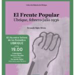 El libro El Frente Popular. Ubrique, febrero-julio 1936 se presenta el jueves 14 de diciembre