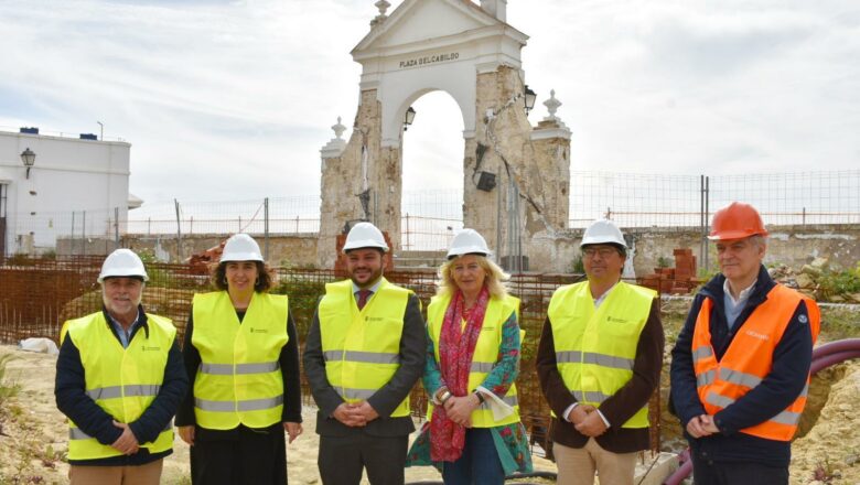 Obras de emergencia en la plaza del Cabildo de Arcos