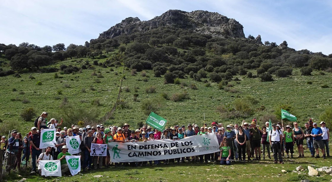 Participantes en la marcha.