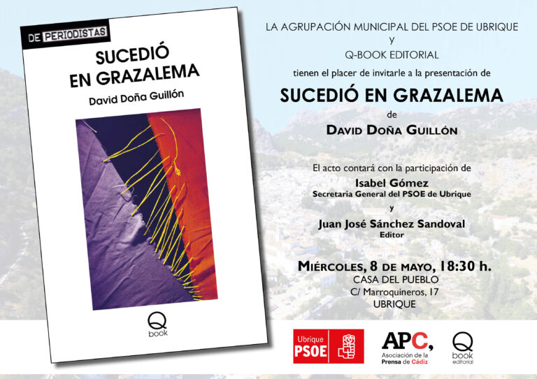 Sucedió en Grazalema: David Doña presenta su libro en la Casa del Pueblo de Ubrique