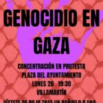 Concentración en Villamartín contra el genocidio en Gaza