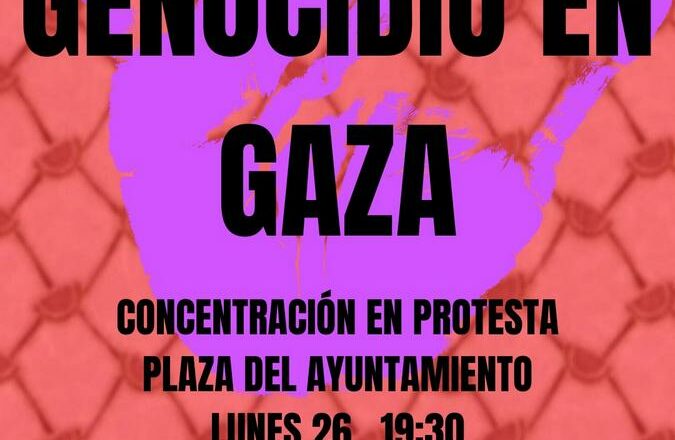 Concentración en Villamartín contra el genocidio en Gaza