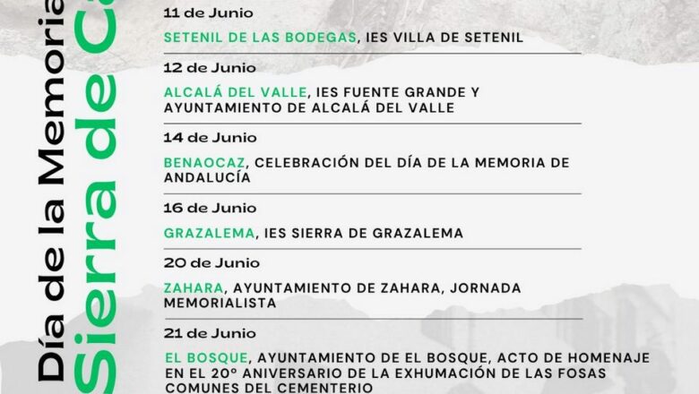Jornadas de memoria histórica en la Sierra de Cádiz