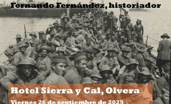 Conferencia del investigador Fernando Fernández en Olvera en el centenario del Desembarco de Alhucemas