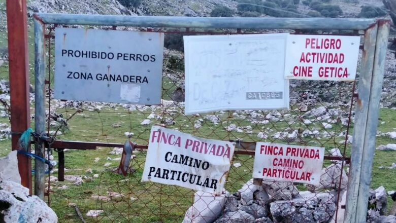 Cierran otro camino público en Grazalema