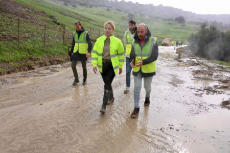 Supervisión de daños en carreteras de la Sierra por el temporal