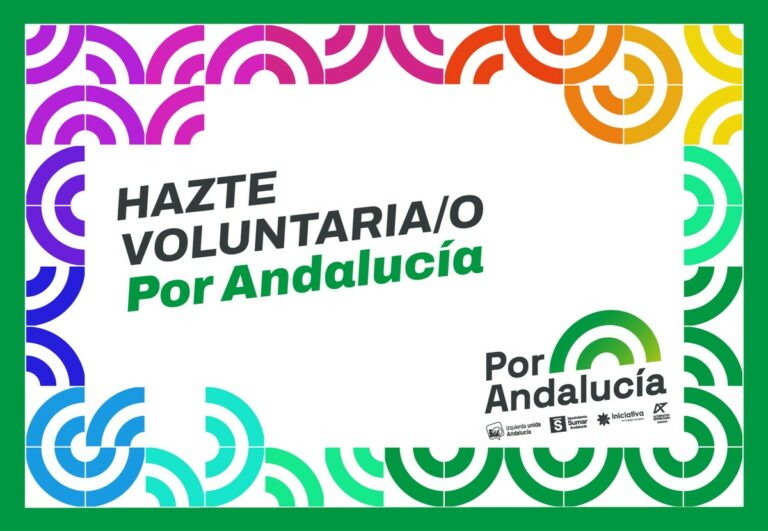 «Por Andalucía»: Acuerdo de la izquierda para una candidatura unitaria en las elecciones andaluzas