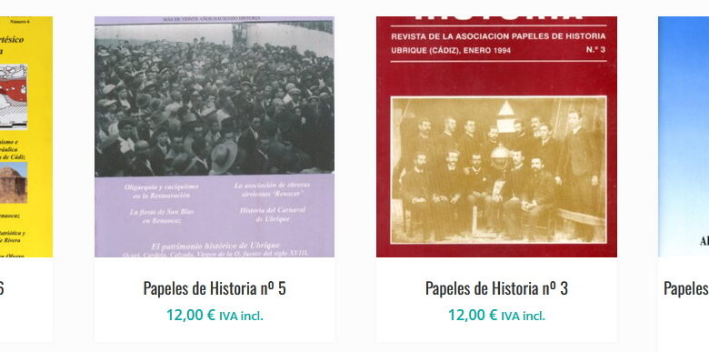 Llamamiento para publicar artículos en el nº 7 de la revista Papeles de Historia